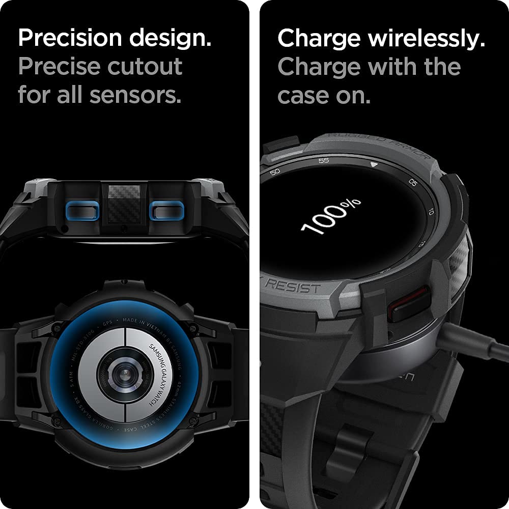 Foto 7 pulgar | Correa para Galaxy Watch 4 Classic Spigen Rugged Armor Pro 46 Mm - Venta Internacional