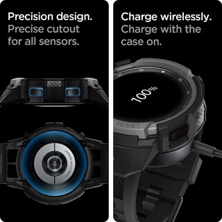 Foto 6 | Correa para Galaxy Watch 4 Classic Spigen Rugged Armor Pro 46 Mm - Venta Internacional