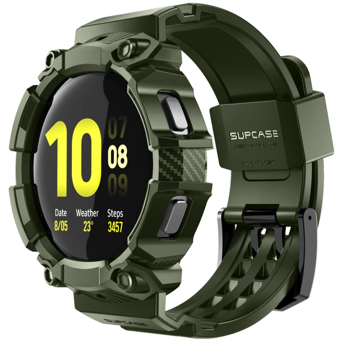 Foto 2 pulgar | Correa de Reloj con Funda Supcase Unicorn Beetle Pro para Galaxy Watch 5 44 mm Verde Oscuro - Venta Internacional