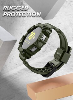 Foto 3 | Correa de Reloj con Funda Supcase Unicorn Beetle Pro para Galaxy Watch 5 44 mm Verde Oscuro - Venta Internacional