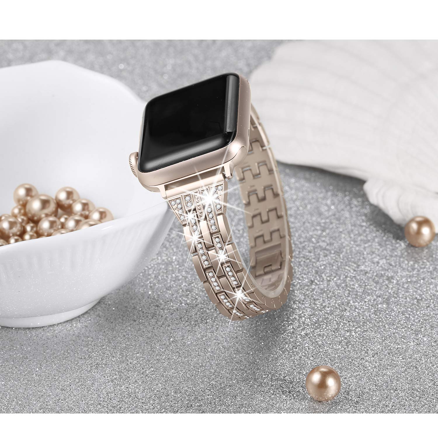 Foto 3 pulgar | Correa de Reloj Secbolt Bling para Apple - Venta Internacional