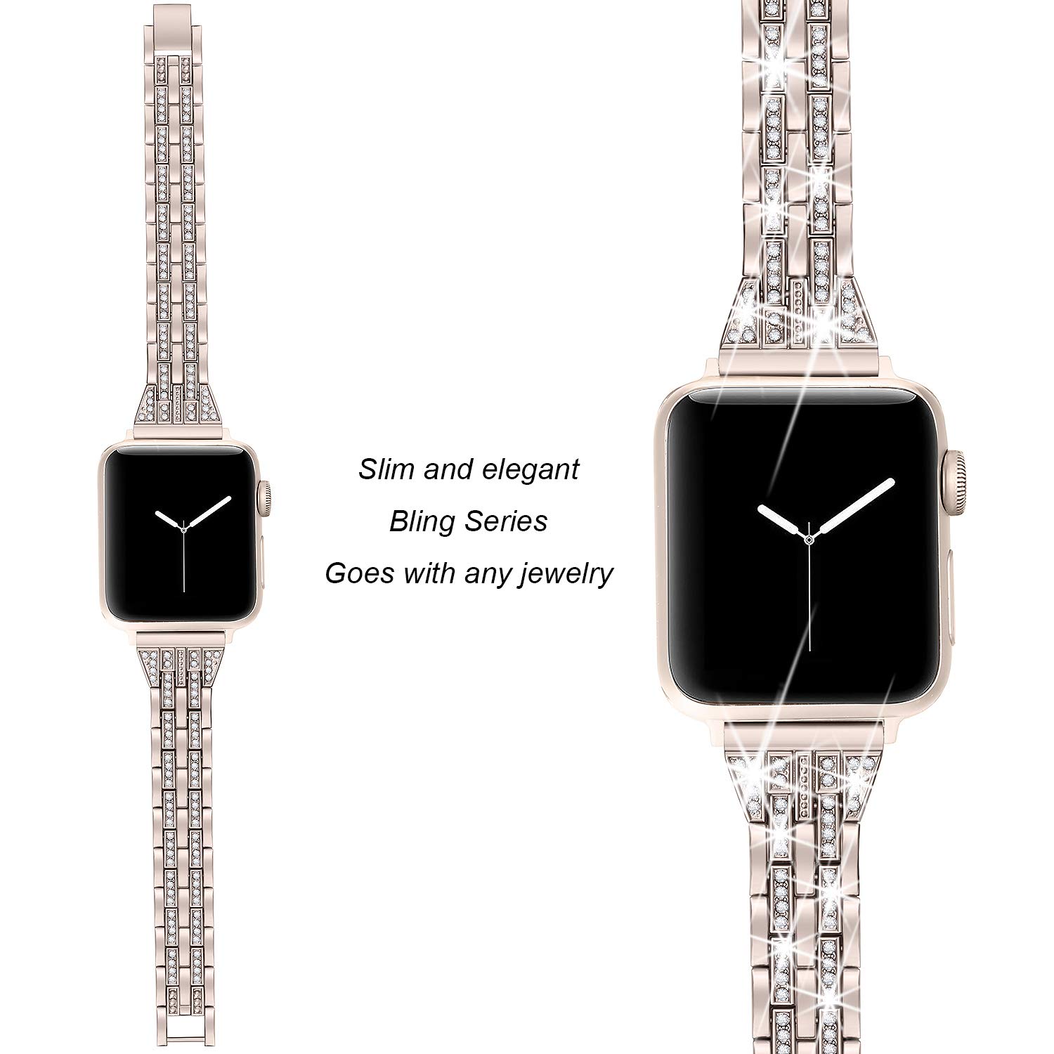Foto 5 pulgar | Correa de Reloj Secbolt Bling para Apple - Venta Internacional