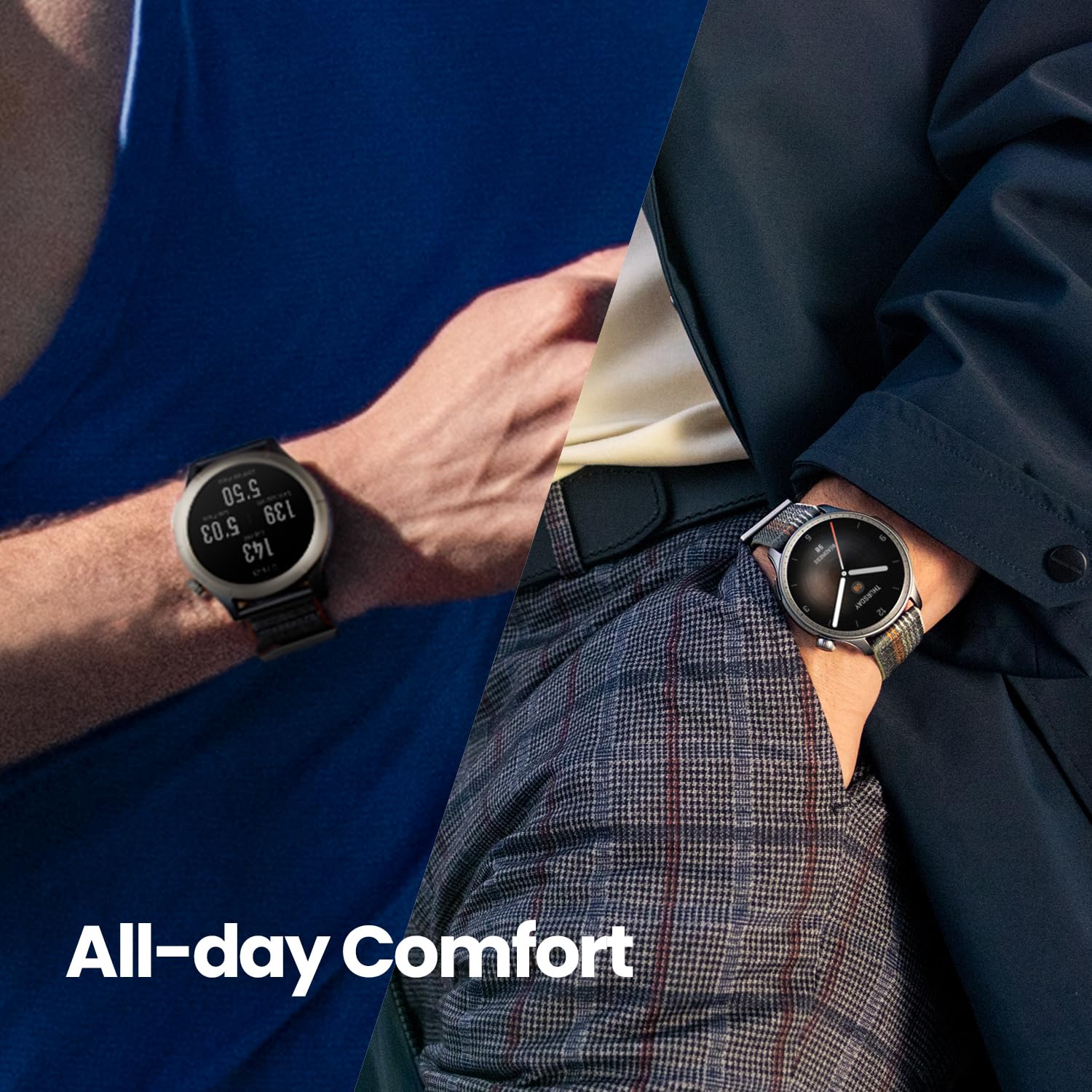 Foto 5 pulgar | Correa de Repuesto para Reloj Inteligente Amazfit 22 mm Nailon Gris - Venta Internacional