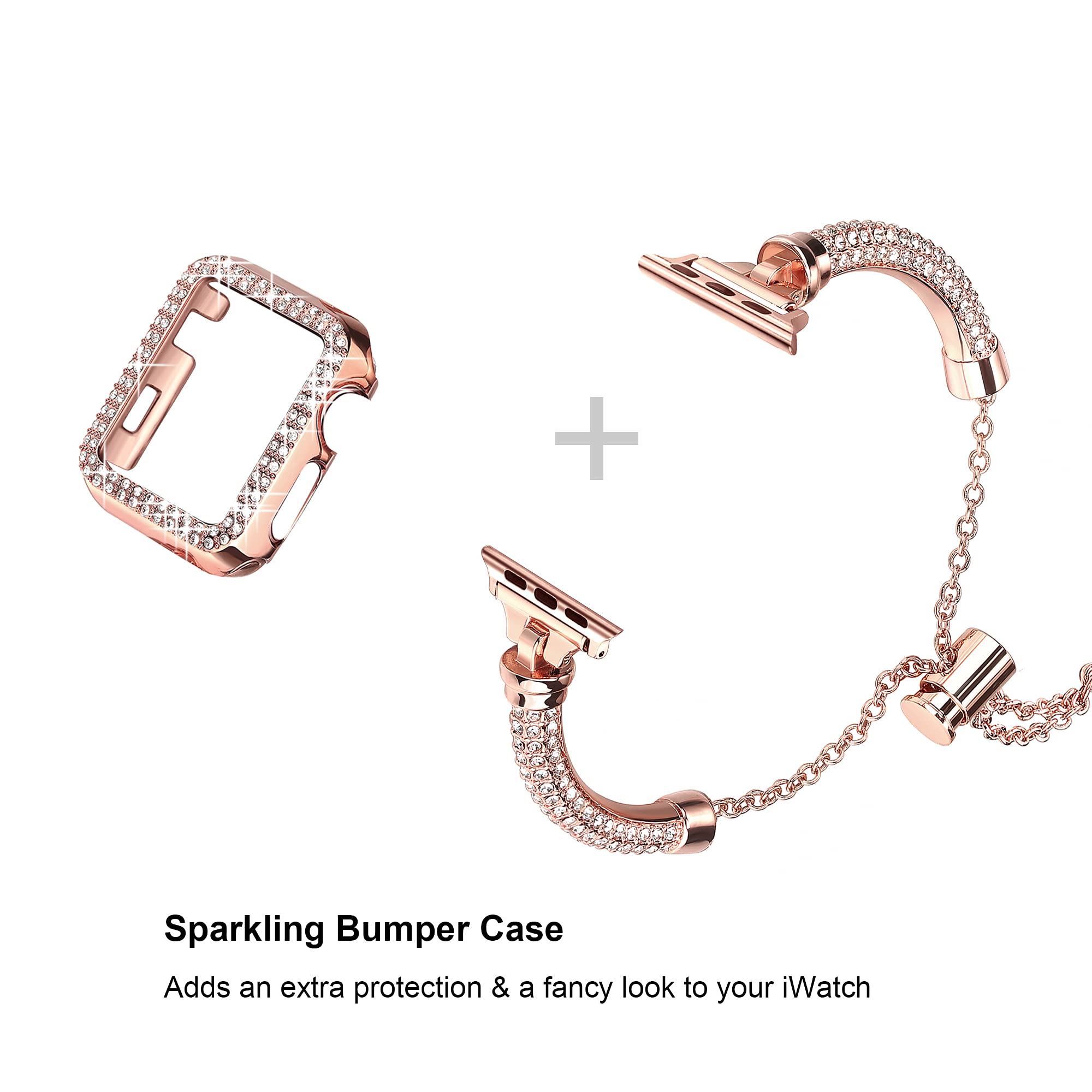 Foto 3 pulgar | Pulsera Metálica Secbolt Bling para Apple Watch - Venta Internacional