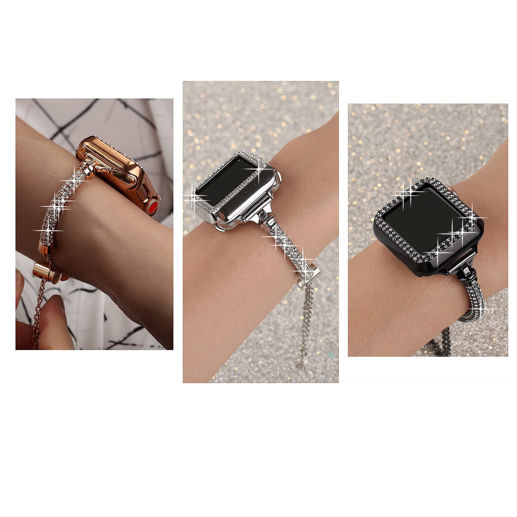 Foto 7 pulgar | Pulsera Metálica Secbolt Bling para Apple Watch - Venta Internacional