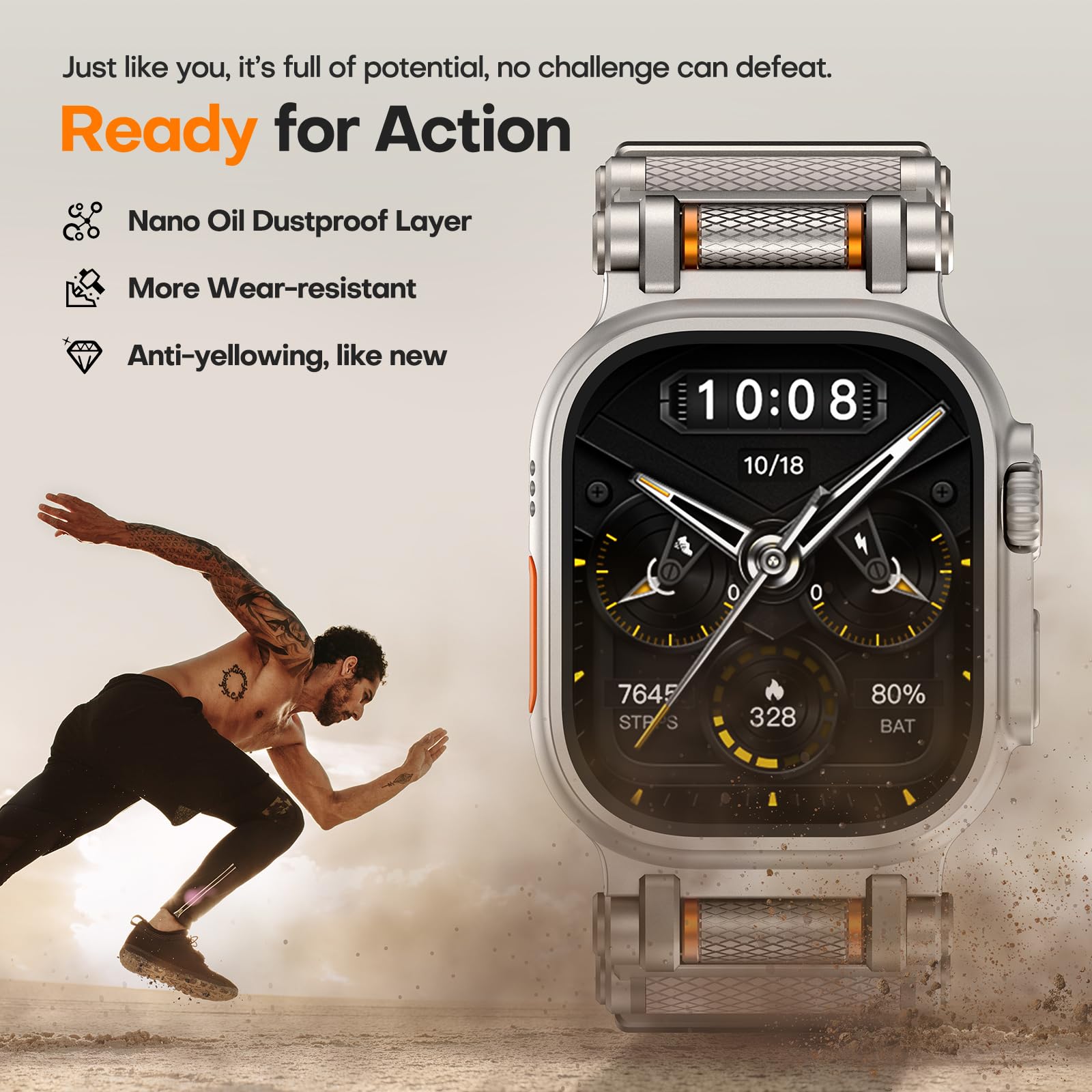 Foto 7 pulgar | Correa de Reloj Tauri Diseñada para Apple Watch Ultra 2/49 mm - Venta Internacional