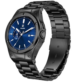 Foto 1 | Watch Band + Funda Miohhr Compatible con Google Pixel Watch 41 mm Acero Inoxidable Negro - Venta Internacional