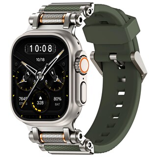 Foto 1 | Correa De Reloj Tauri Diseñada para Apple Watch Ultra 49 mm Verde Militar - Venta Internacional