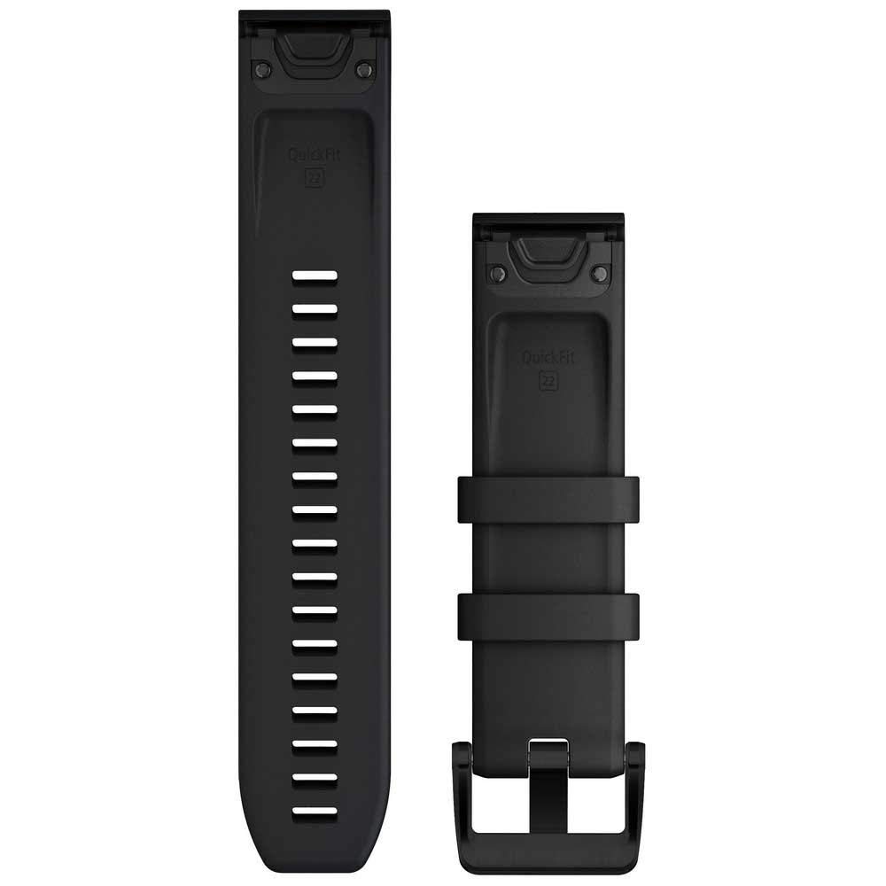 Foto 3 pulgar | Correa de Reloj Garmin Quickfit 22 Negra con Acero Inoxidable Negro - Venta Internacional