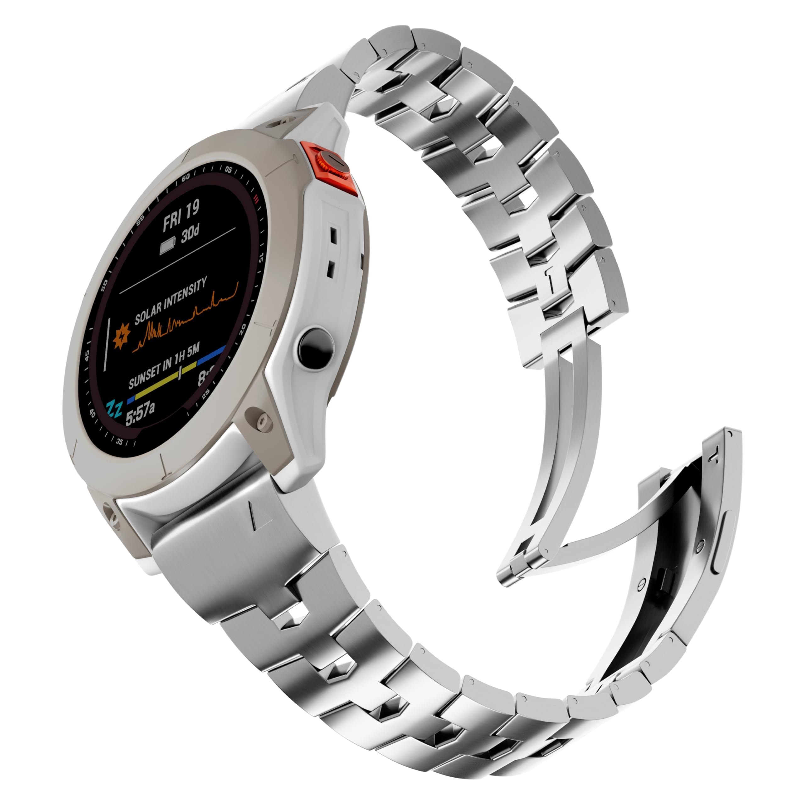 Foto 3 pulgar | Correa de Reloj Ldfas Fenix 8/7x/6x 26 mm de Metal Titanio para Garmin - Venta Internacional