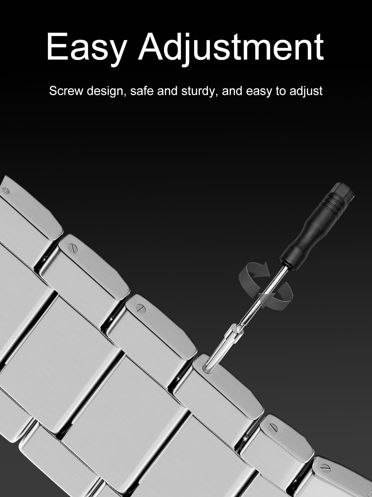 Foto 3 | Correa de Reloj Ldfas Fenix 8/7x/6x 26 mm de Metal Titanio para Garmin - Venta Internacional
