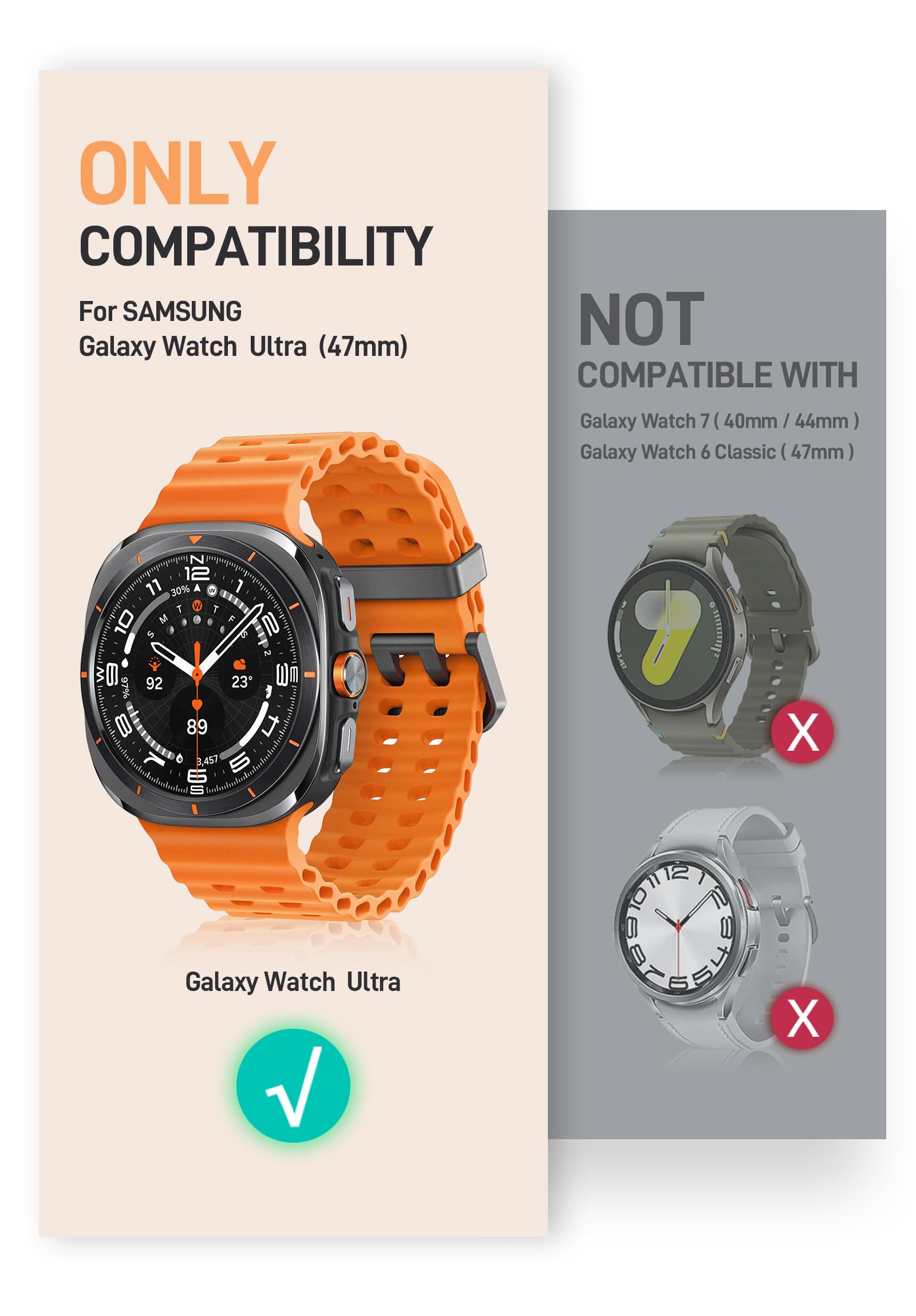 Foto 2 | Correa de Reloj I-blason para Samsung Galaxy Watch 7 Ultra 47 mm - Venta Internacional