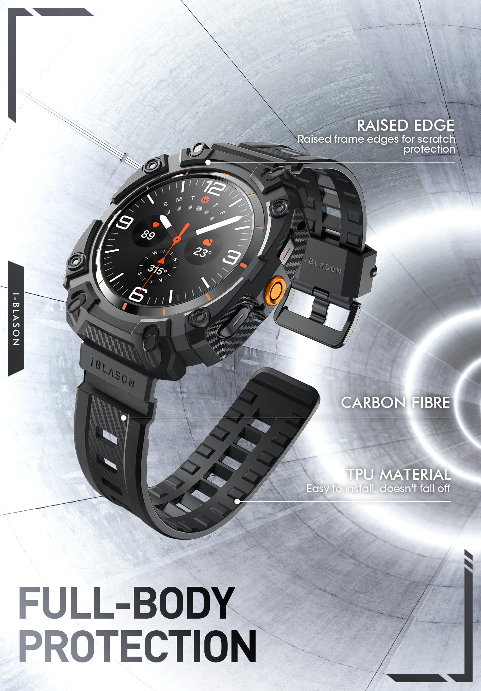 Foto 4 pulgar | Correa de Reloj I-blason para Samsung Galaxy Watch 7 Ultra 47 mm - Venta Internacional