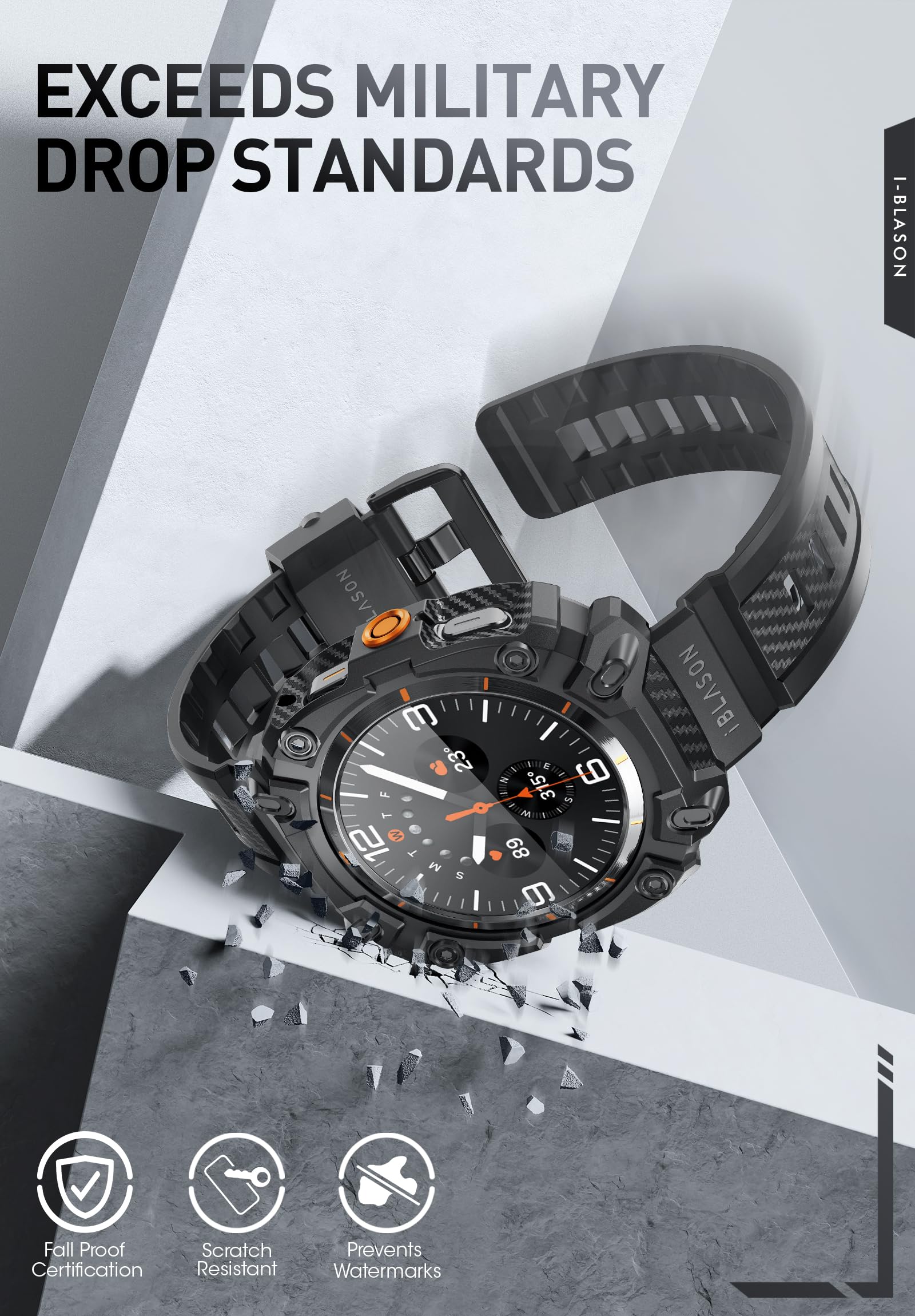 Foto 7 pulgar | Correa de Reloj I-blason para Samsung Galaxy Watch 7 Ultra 47 mm - Venta Internacional