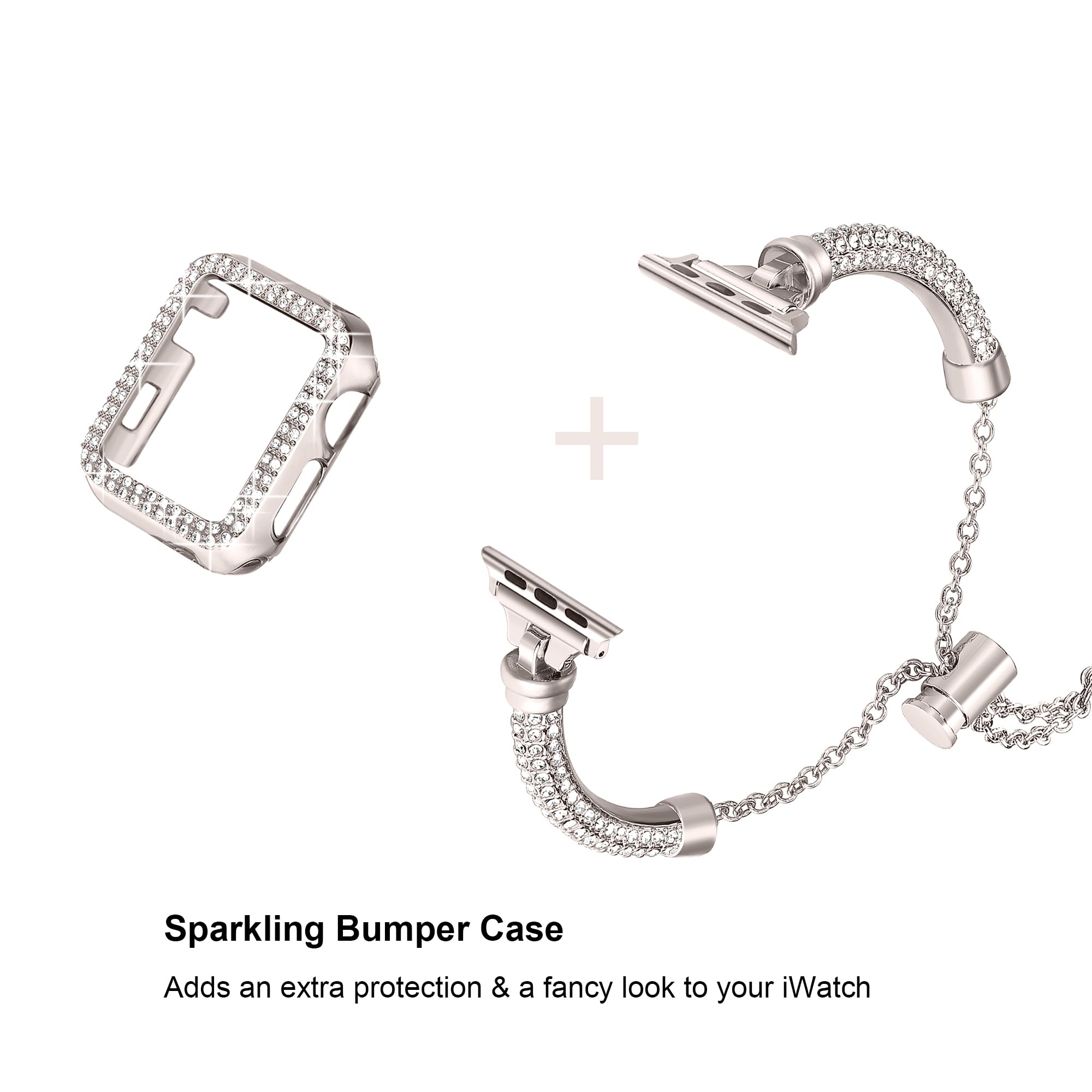 Foto 3 pulgar | Brazalete de Metal Secbolt Bling para Apple Watch - Venta Internacional