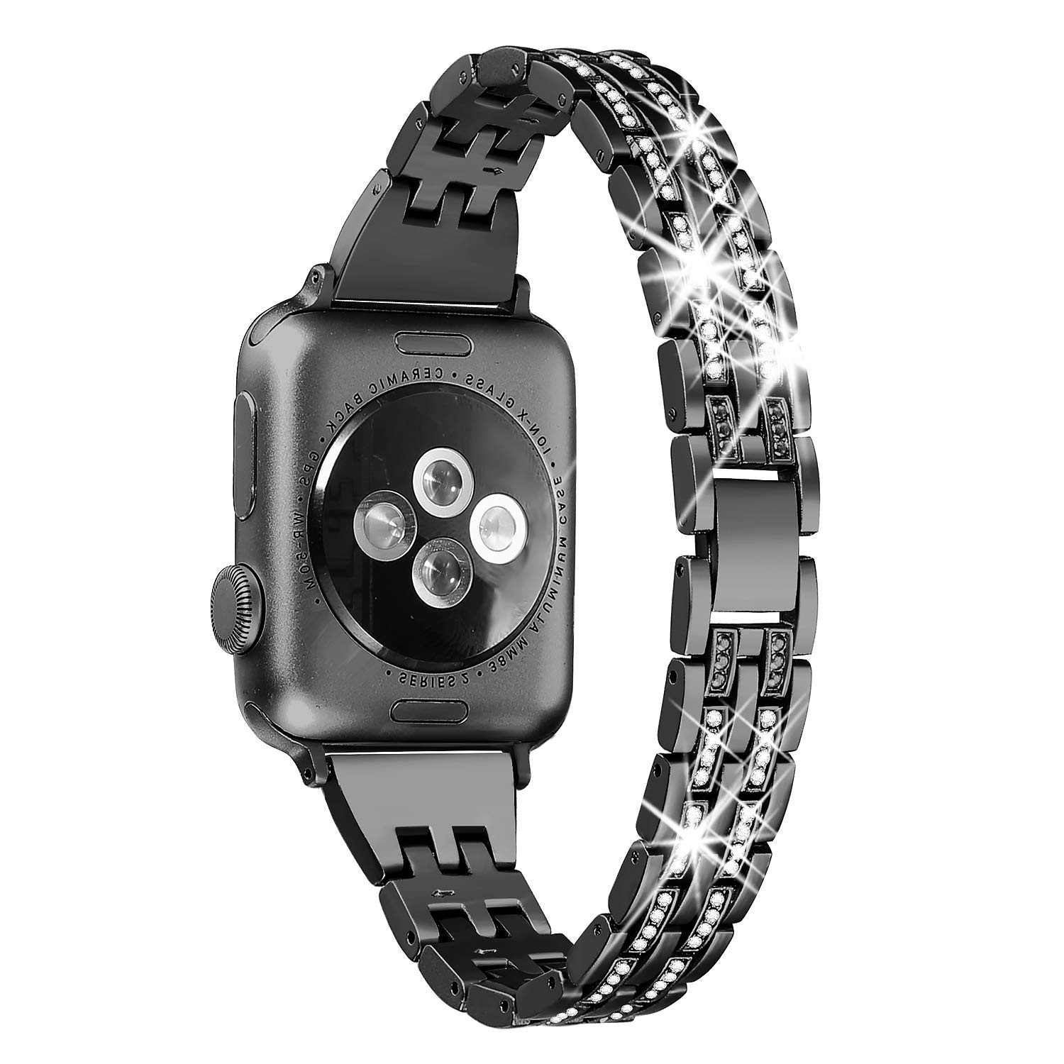 Foto 2 pulgar | Correa de Reloj Secbolt Bling Metal Compatible con Apple 42 mm a 49 mm - Venta Internacional