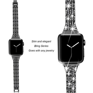 Foto 4 | Correa de Reloj Secbolt Bling Metal Compatible con Apple 42 mm a 49 mm - Venta Internacional
