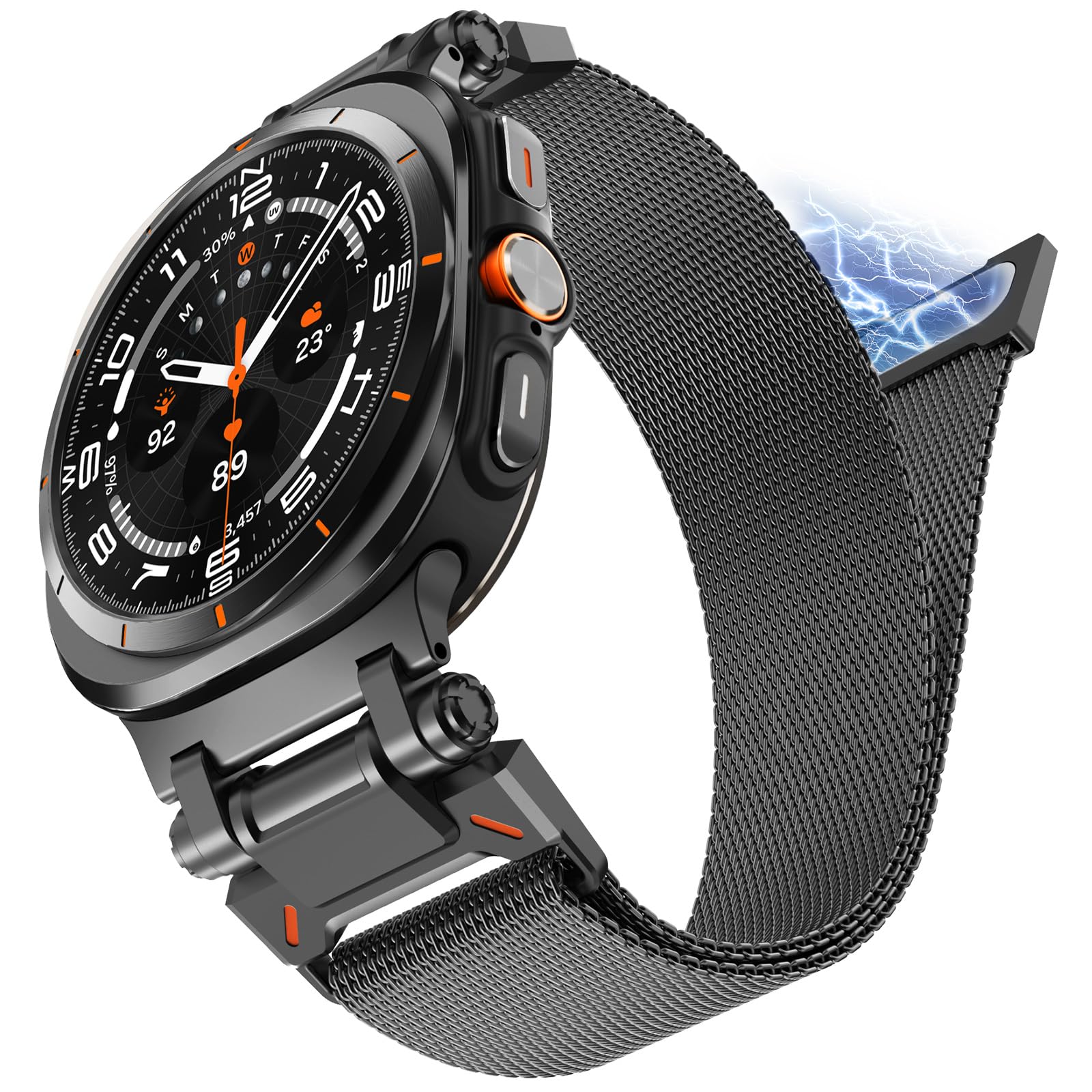 Foto 2 pulgar | Correa De Reloj Newways Milanese Loop Para Galaxy Watch Ultra De 47 Mm - Venta Internacional.