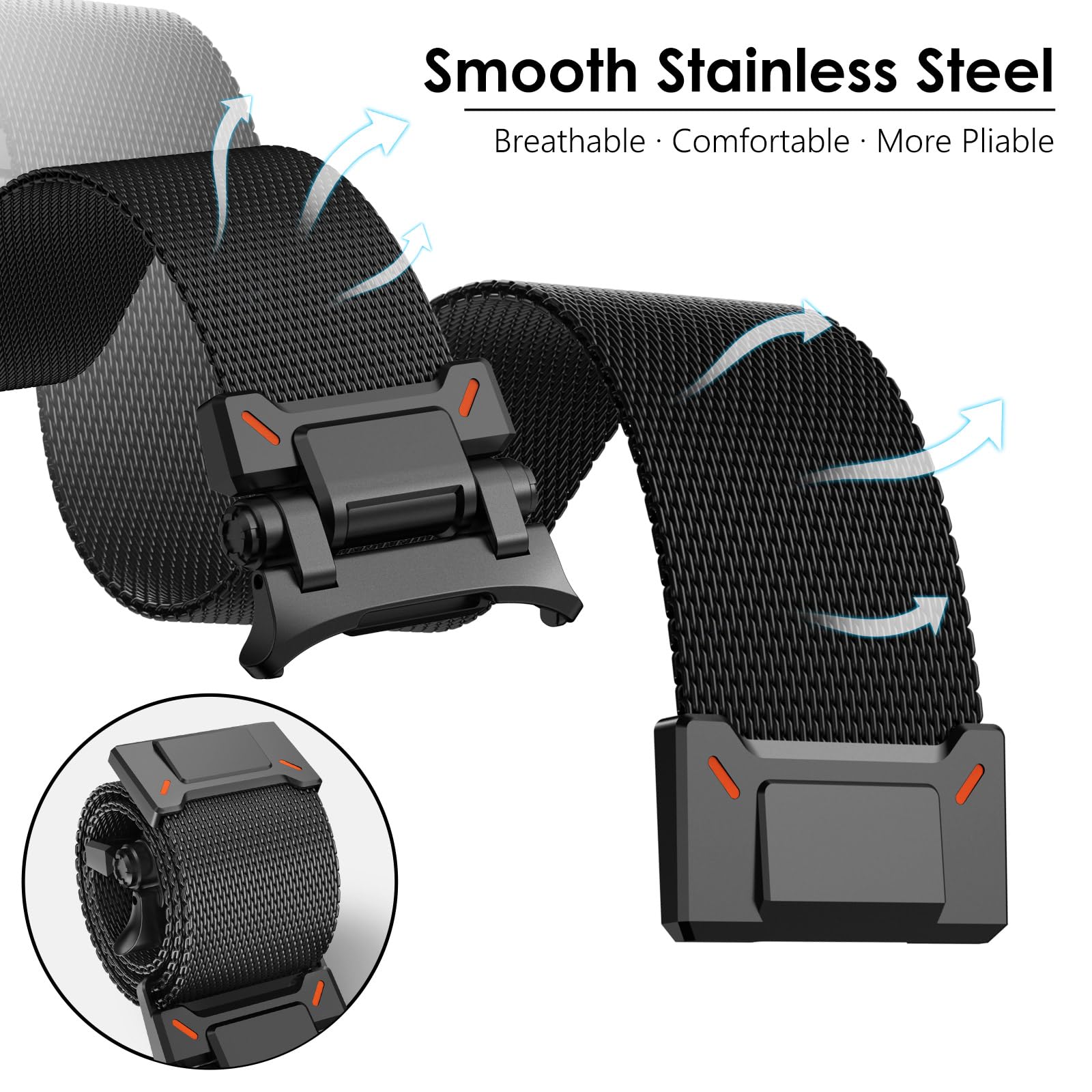 Foto 5 pulgar | Correa De Reloj Newways Milanese Loop Para Galaxy Watch Ultra De 47 Mm - Venta Internacional.