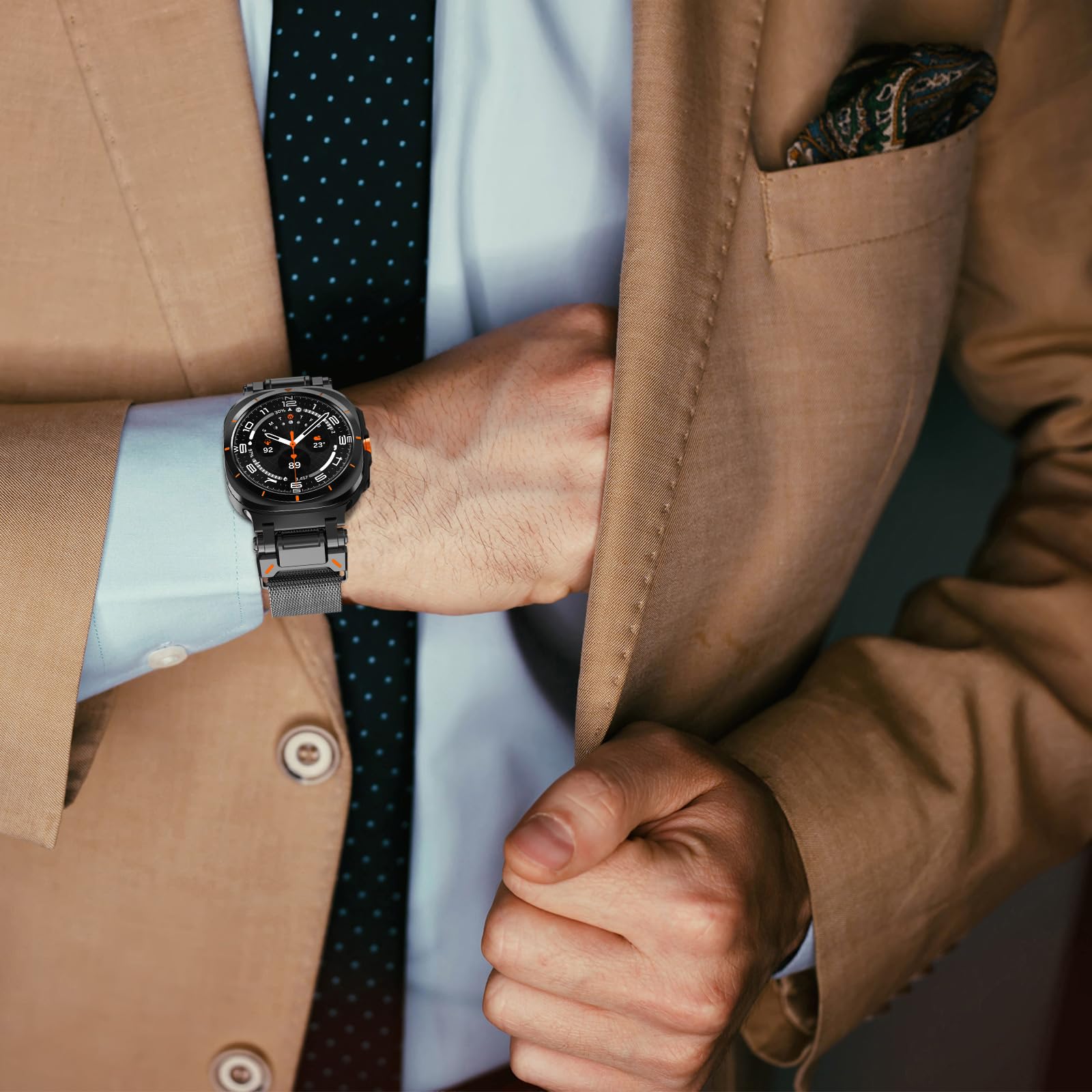 Foto 8 pulgar | Correa De Reloj Newways Milanese Loop Para Galaxy Watch Ultra De 47 Mm - Venta Internacional.