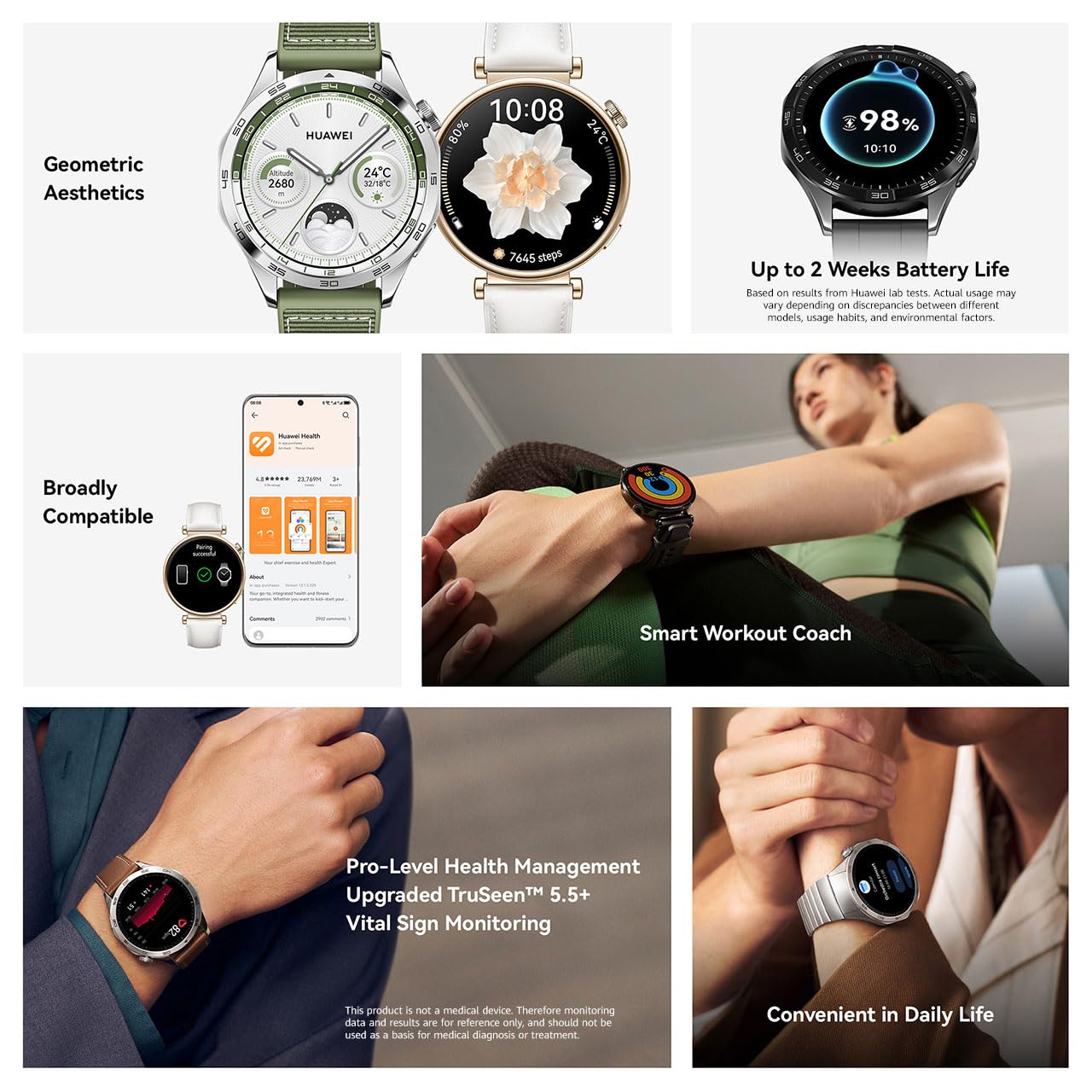 Foto 3 pulgar | Reloj Huawei Watch Gt 4 B19l Bluetooth 46 Mm Amoled Marrón - Venta Internacional