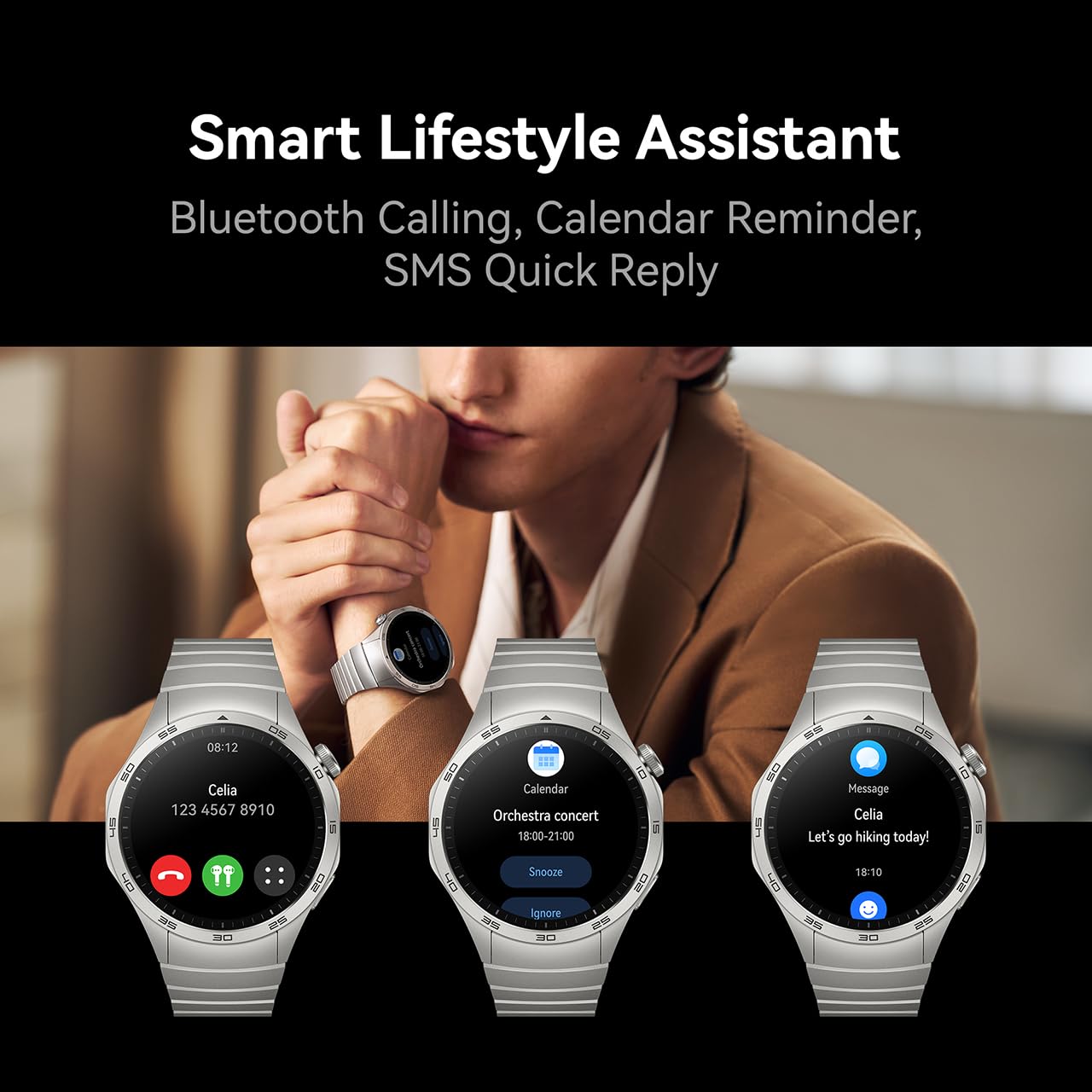 Foto 8 pulgar | Reloj Huawei Watch Gt 4 B19l Bluetooth 46 Mm Amoled Marrón - Venta Internacional