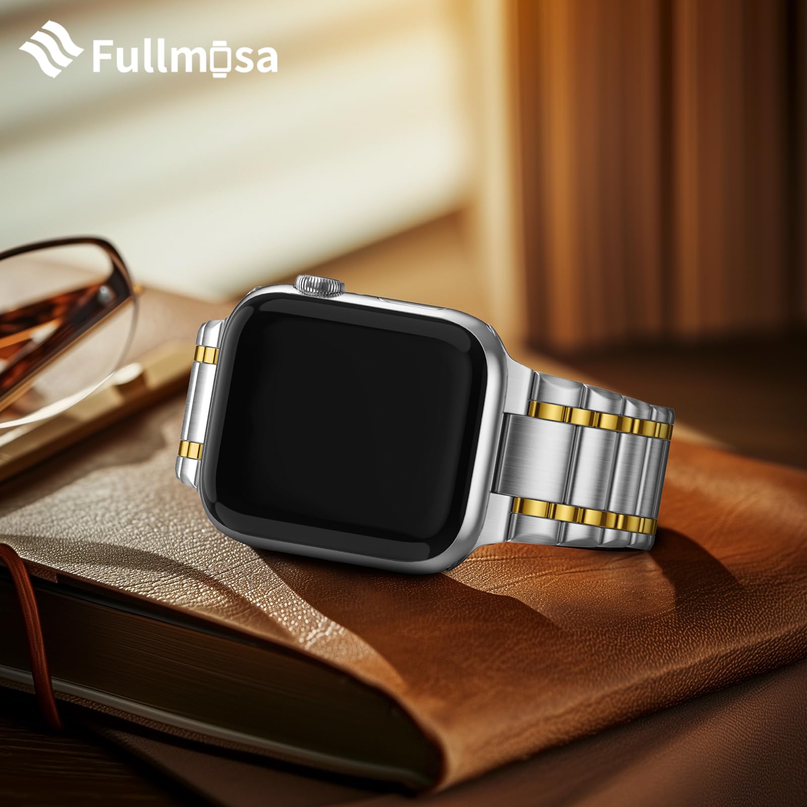 Foto 7 pulgar | Correa de Reloj Fullmosa de Acero Inoxidable para Apple de 41 /40 / 38 mm - Venta Internacional