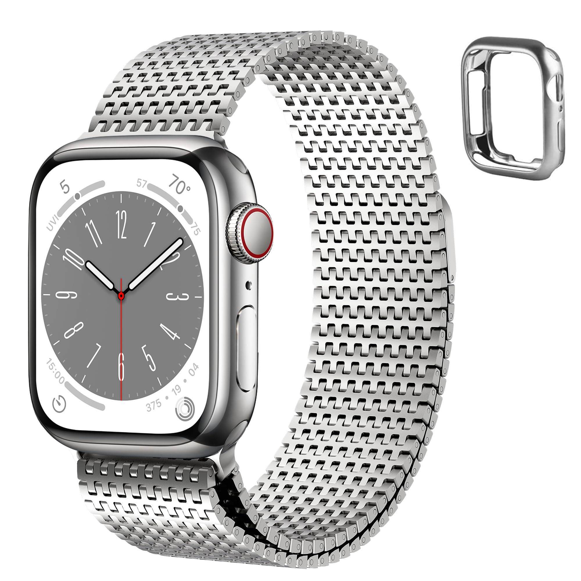 Correa de Reloj Fullmosa Compatible con Apple de 41 /40 /38 mm de Acero Inoxidable - Venta Internacional $939