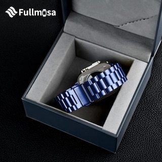 Foto 7 | Correa Fullmosa de Metal para Apple Watch 45 mm Azul para Series 9/8/7 - Venta Internacional