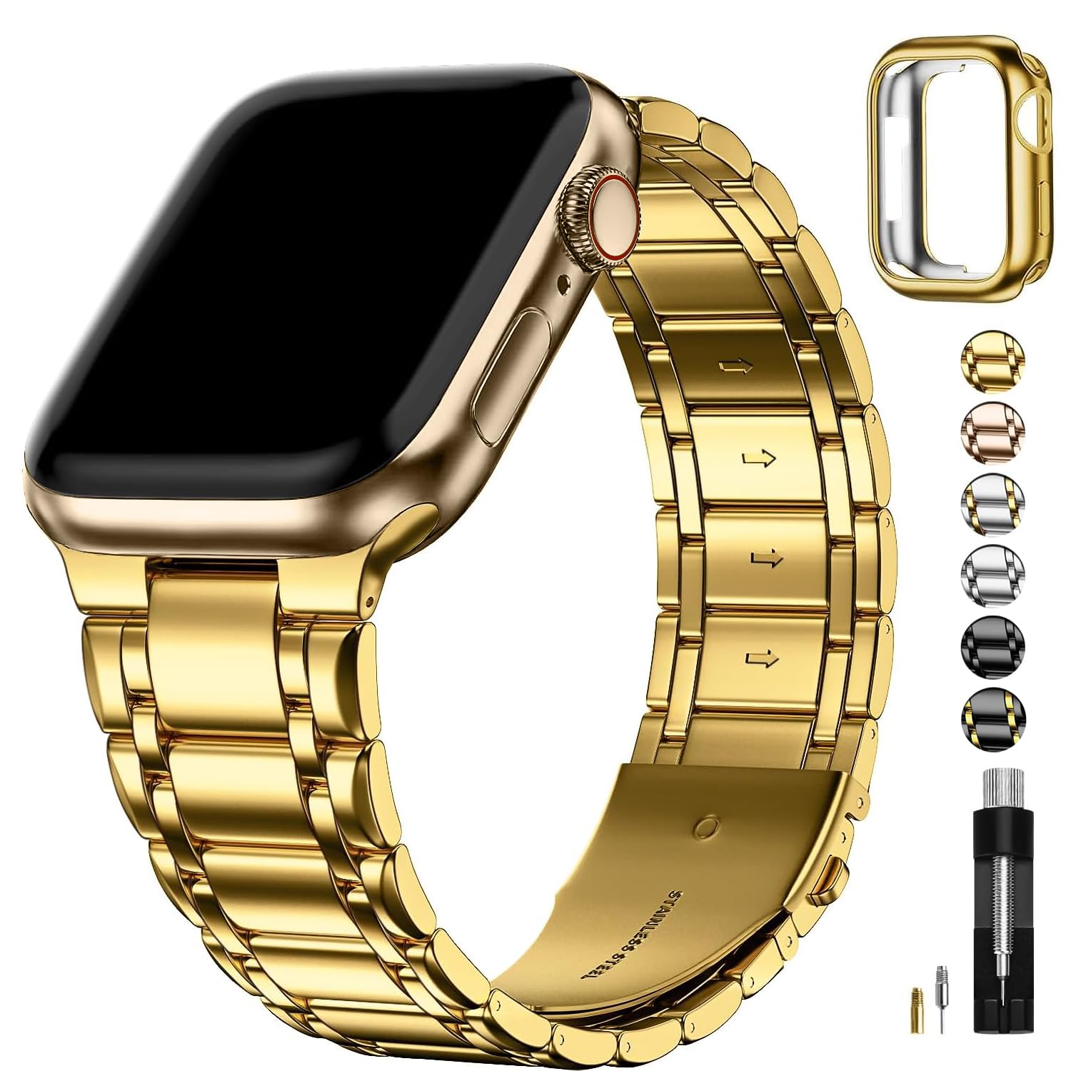 Correa de Reloj Fullmosa de Acero Inoxidable Apple Watch 42 /44 mm - Venta Internacional