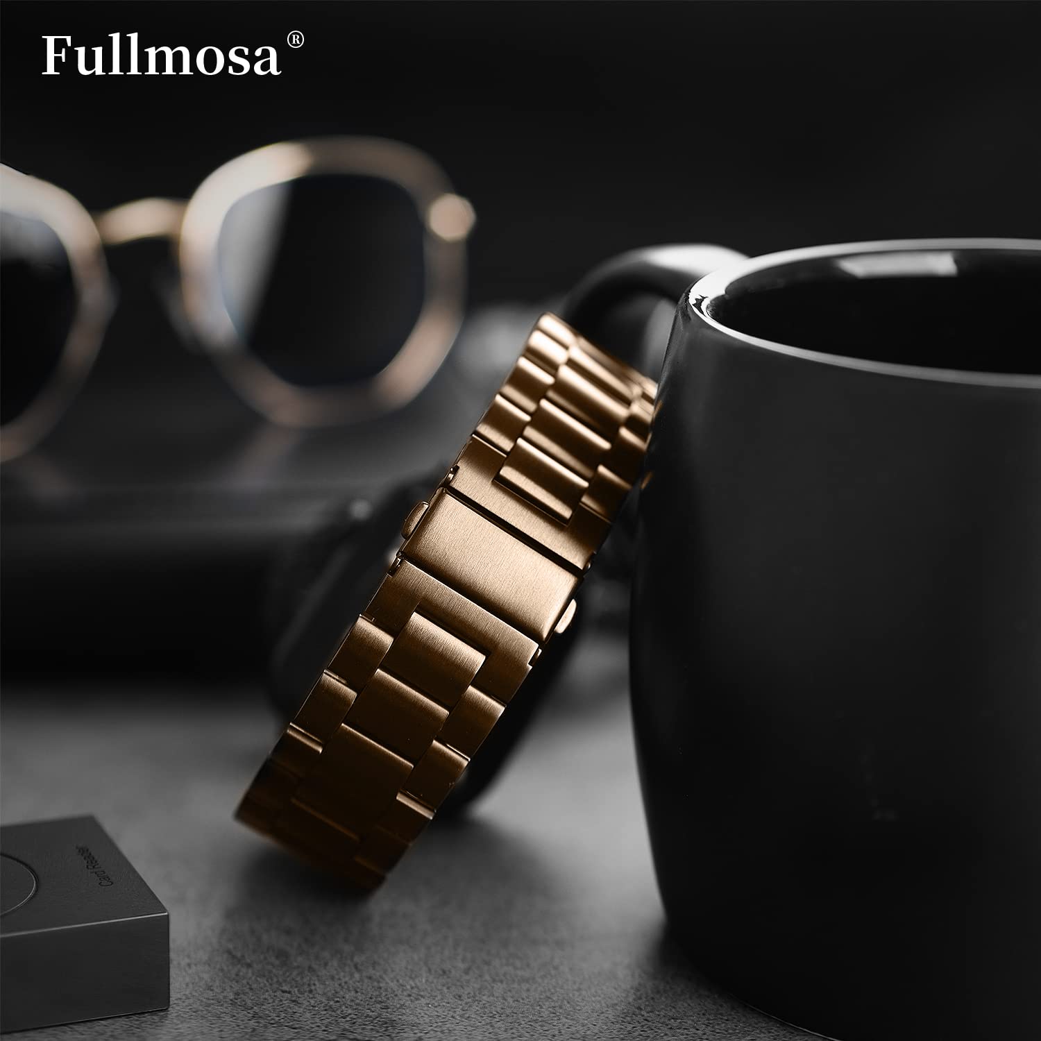 Foto 2 | Correa de Reloj Fullmosa Compatible con Apple de 38 Mm/40 Mm/41 Mm, Dorada - Venta Internacional