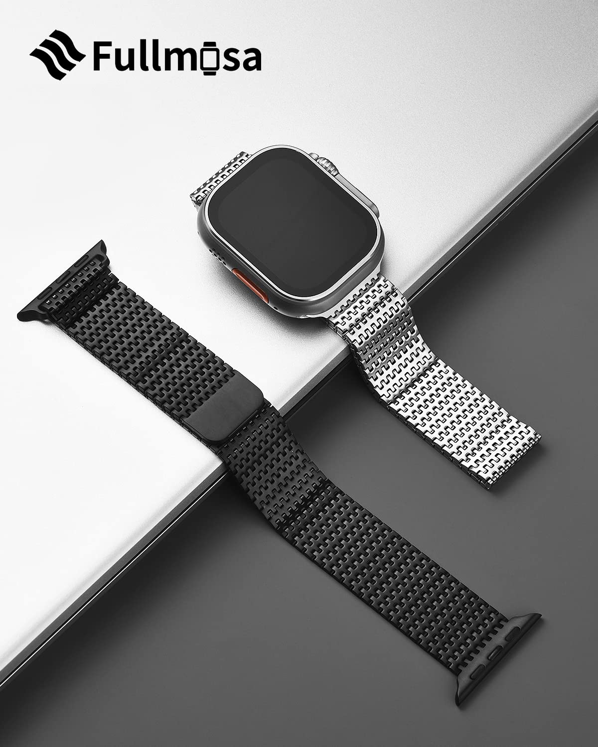 Foto 3 pulgar | Correa de Reloj Fullmosa Compatible con la Serie Apple De 45 Mm/44 Mm/42 Mm - Venta Internacional