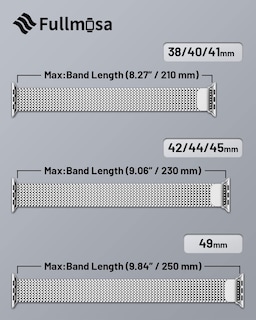 Foto 7 | Correa de Reloj Fullmosa Compatible con la Serie Apple De 45 Mm/44 Mm/42 Mm - Venta Internacional