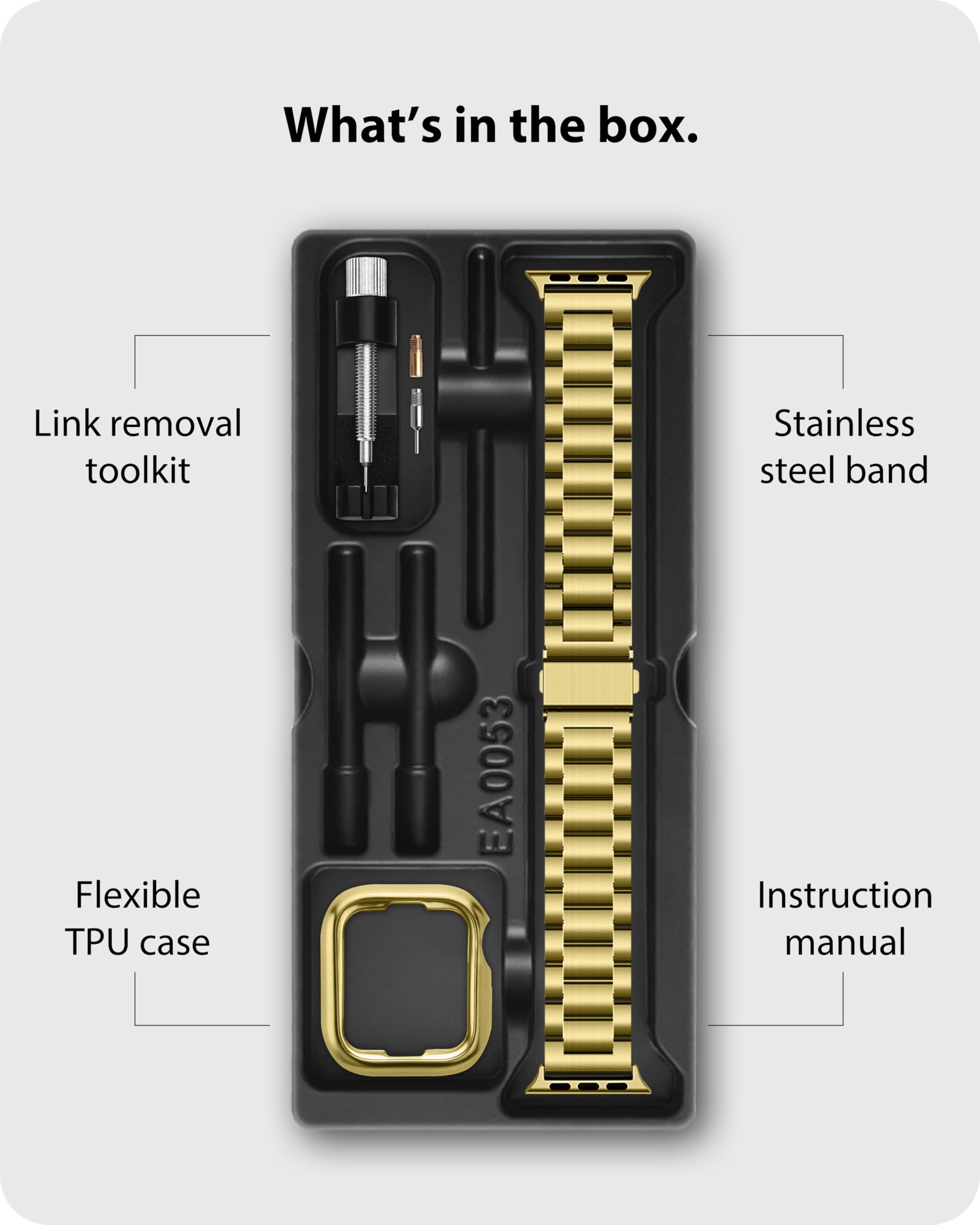 Foto 7 pulgar | Correa Fullmosa de Metal para Apple Watch 45 / 44 / 42 mm - Venta Internacional