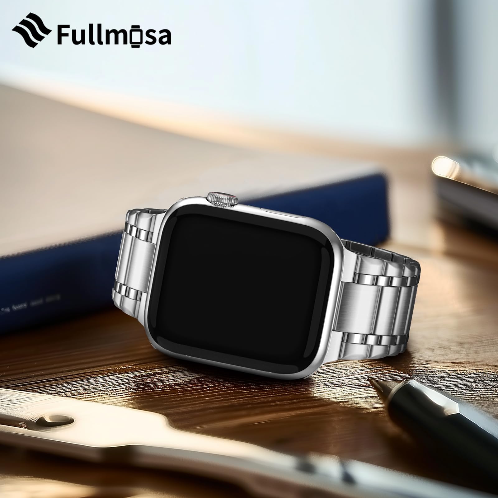 Foto 7 pulgar | Correa de Reloj Fullmosa de Acero Inoxidable Apple Watch 41/40/38 mm - Venta Internacional