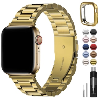 Foto 1 | Correa de Reloj Fullmosa Compatible con Apple de 41 /40 /38 mm Dorada - Venta Internacional