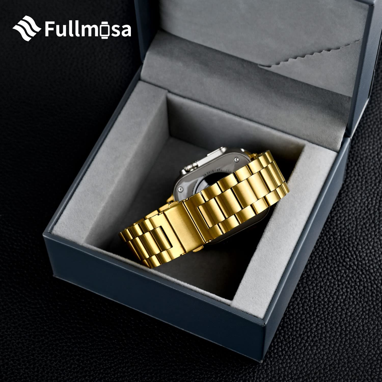 Foto 8 pulgar | Correa de Reloj Fullmosa Compatible con Apple de 41 /40 /38 mm Dorada - Venta Internacional