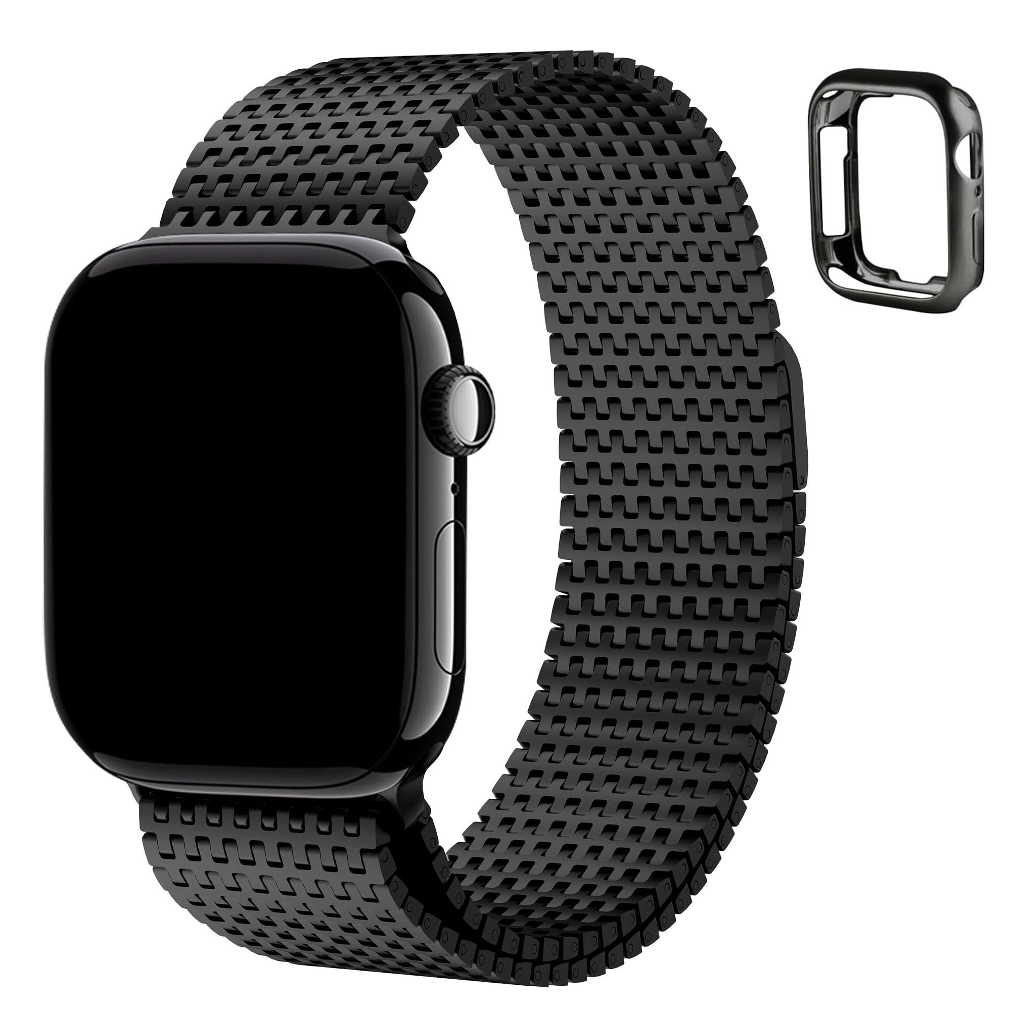 Foto 1 | Correa de Reloj Fullmosa Compatible con Apple De 45 Mm/44 Mm/42 Mm Negra - Venta Internacional