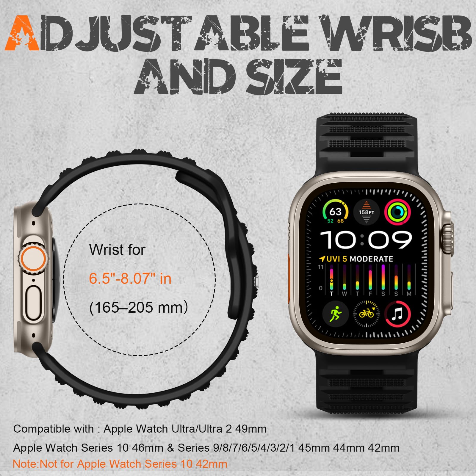 Foto 7 pulgar | Correas Deportivas Apple Watch Ultra 2 Witzon 3 Piezas - Venta Internacional