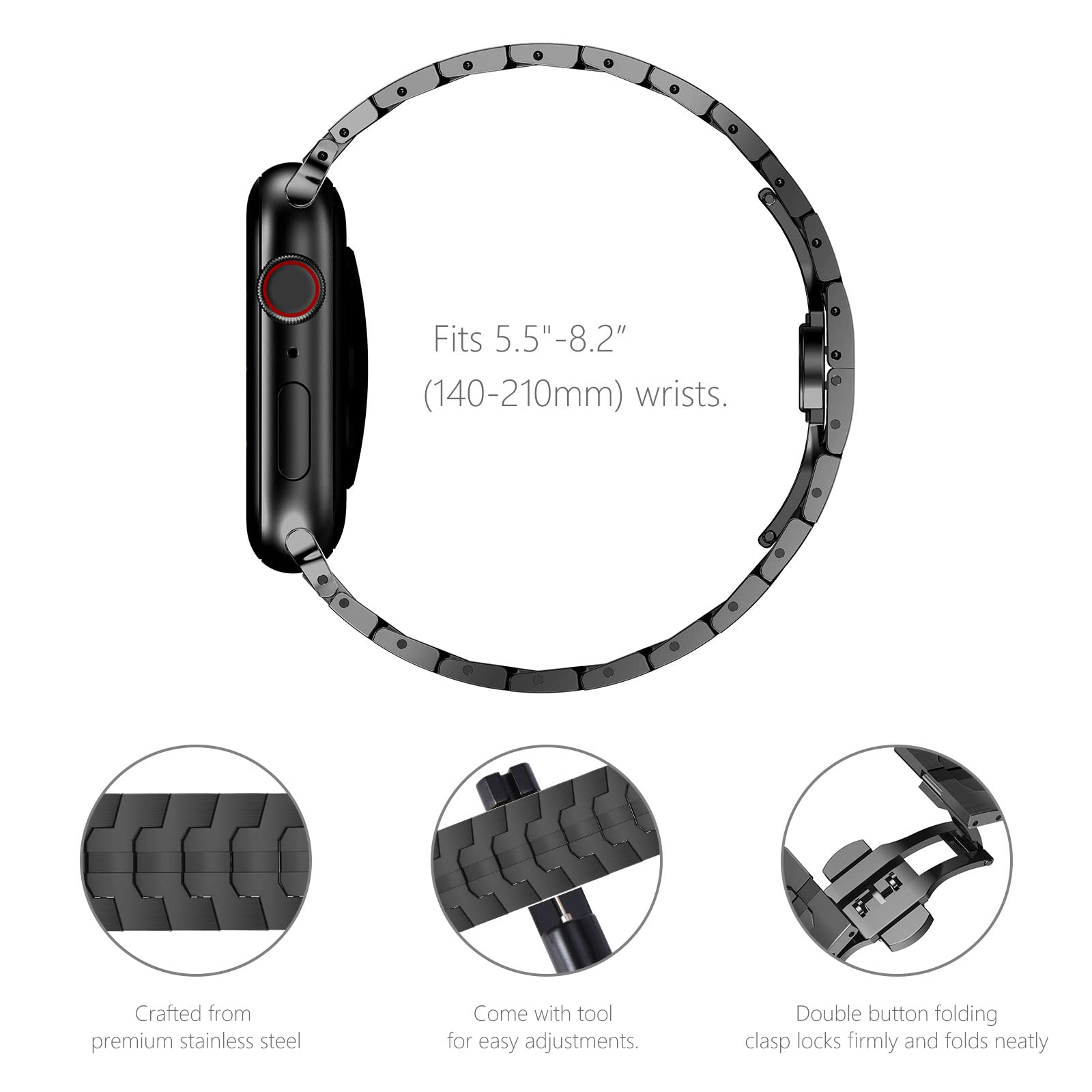 Foto 4 pulgar | Correa Newways de Titanio Grado 2 para Apple Watch  44/45/46/49 Mm - Venta Internacional