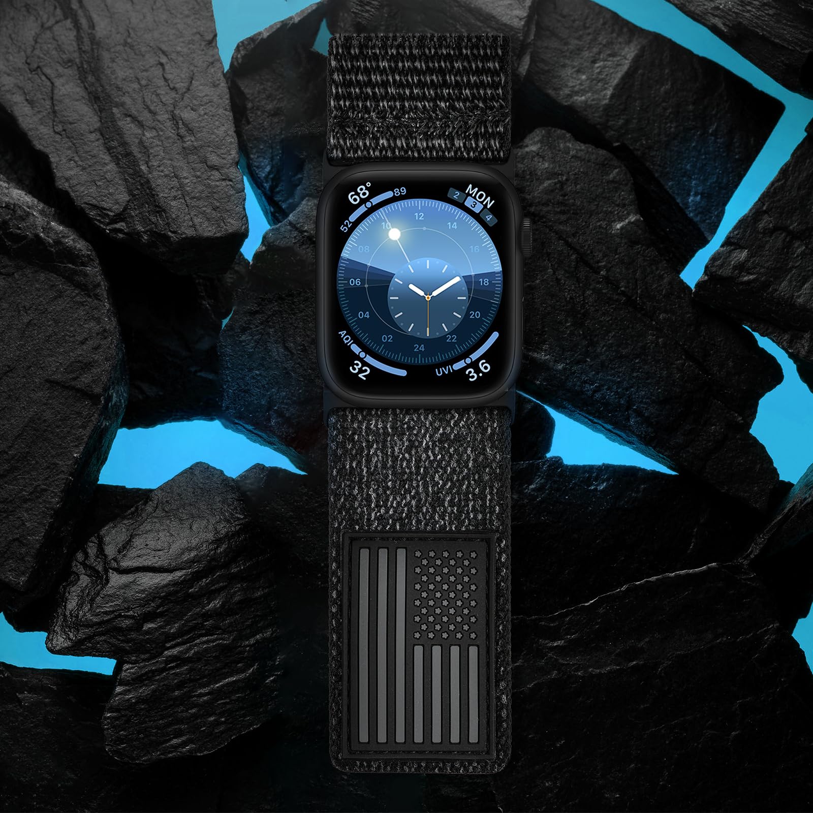 Foto 7 pulgar | Correa de Reloj Tefeca Fortitude Series con Bandera de Ee. Uu. para Apple Watch - Venta Internacional