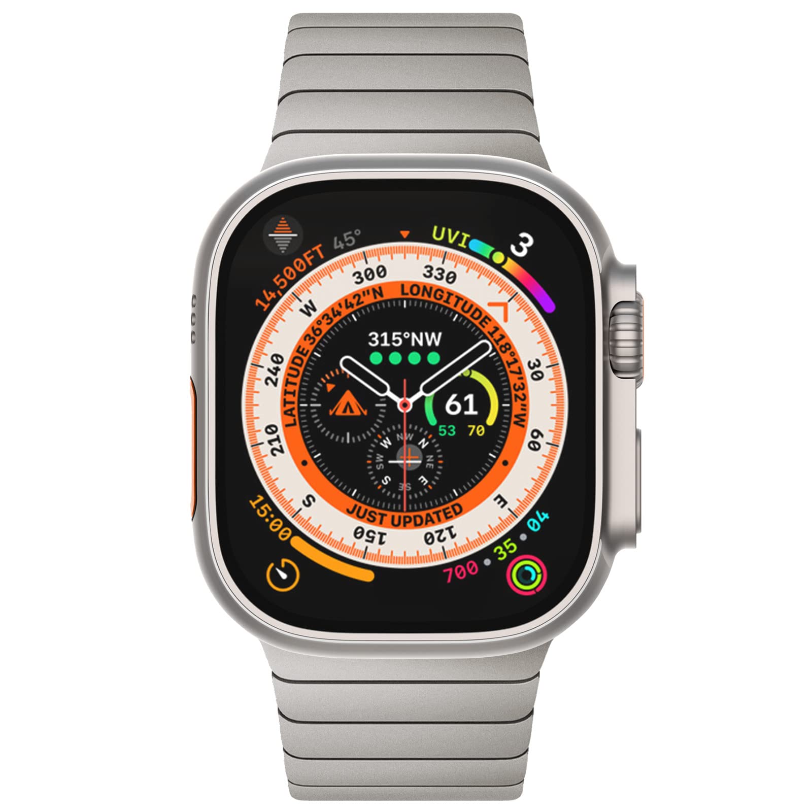 Foto 2 | Correa de Reloj Newways Ultra 2 De Acero Inoxidable De 49 Mm Para Apple Watch - Venta Internacional