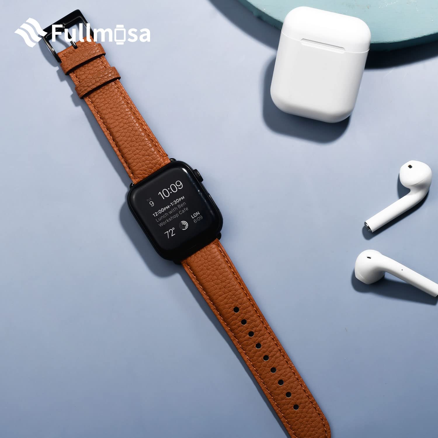 Foto 8 pulgar | Correa Fullmosa para Apple Watch Marrón-Venta Internacional