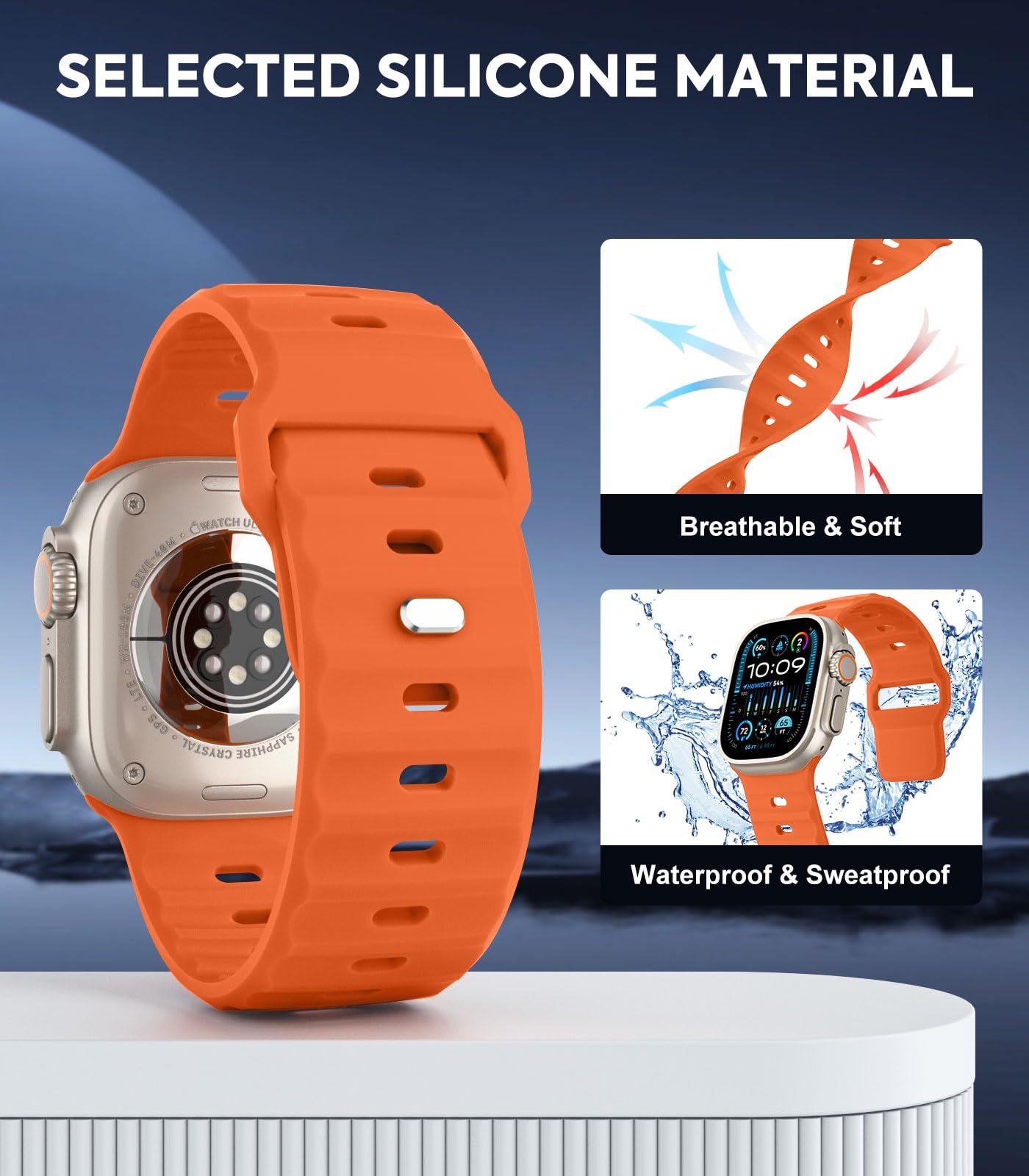 Foto 5 pulgar | Correa de Reloj Moko Ocean Compatible Con Apple Watch Ultra 2 - Venta Internacional