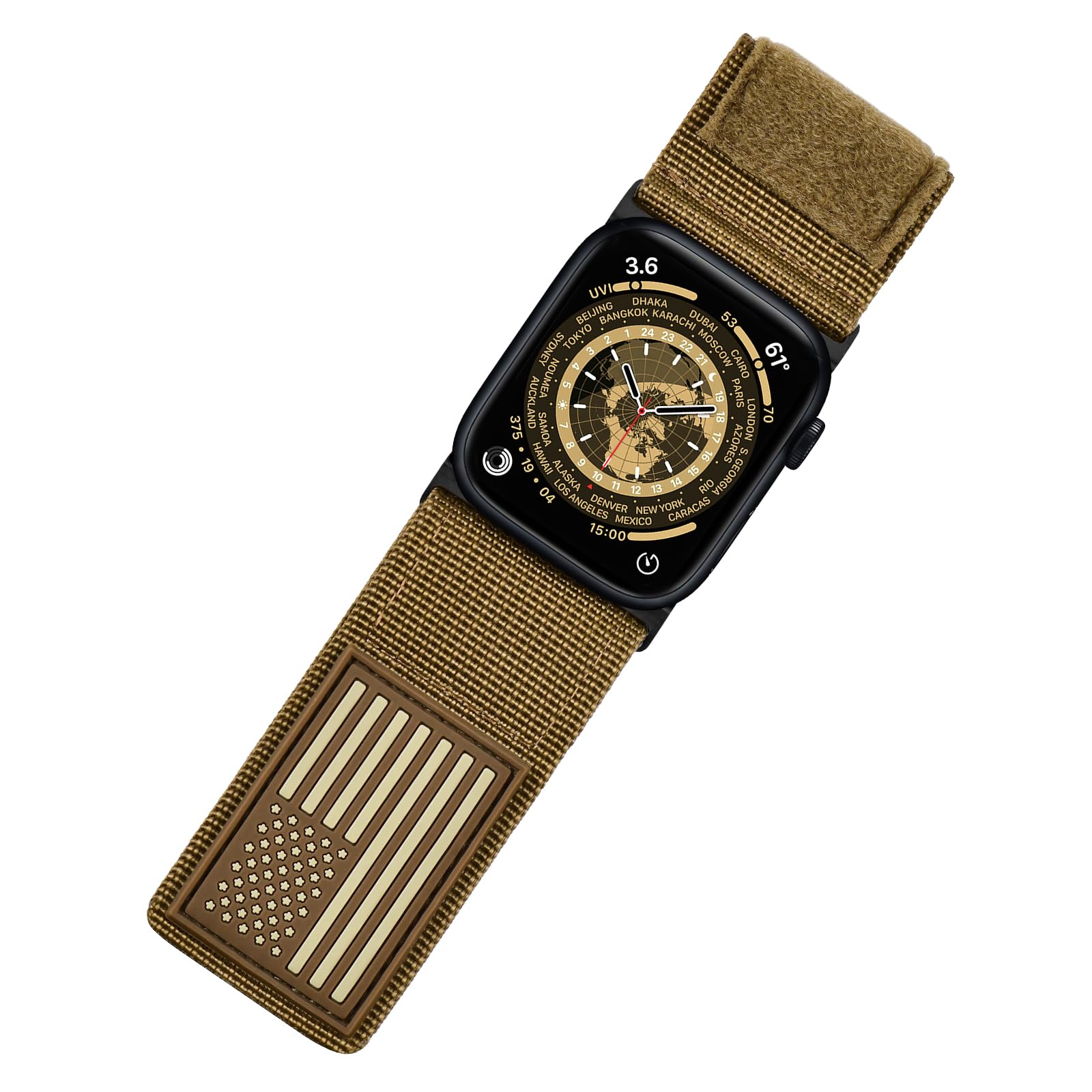 Foto 2 pulgar | Correa de Reloj Tefeca con Bandera de Ee. Uu., para Apple Watch - Venta Internacional