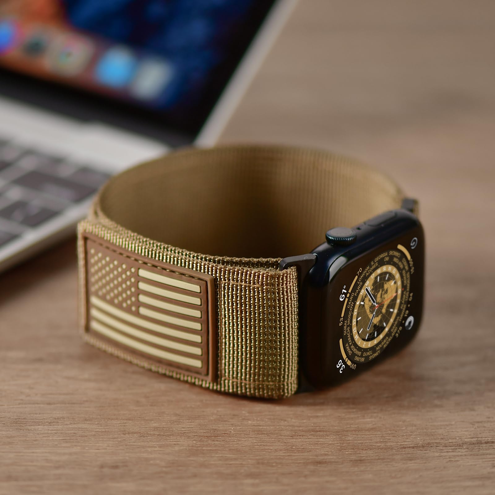 Foto 4 | Correa de Reloj Tefeca con Bandera de Ee. Uu., para Apple Watch - Venta Internacional