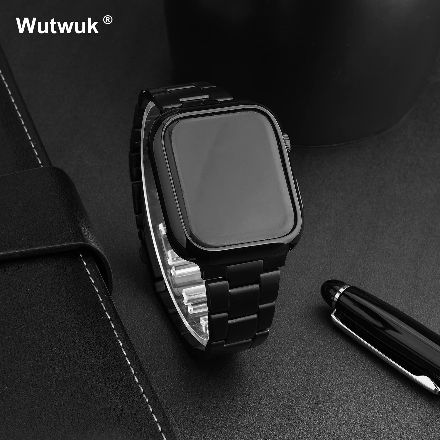 Foto 5 pulgar | Correa de Reloj Wutwuk Compatible con Apple de 45 / 44 /42 mm con Funda - Venta Internacional