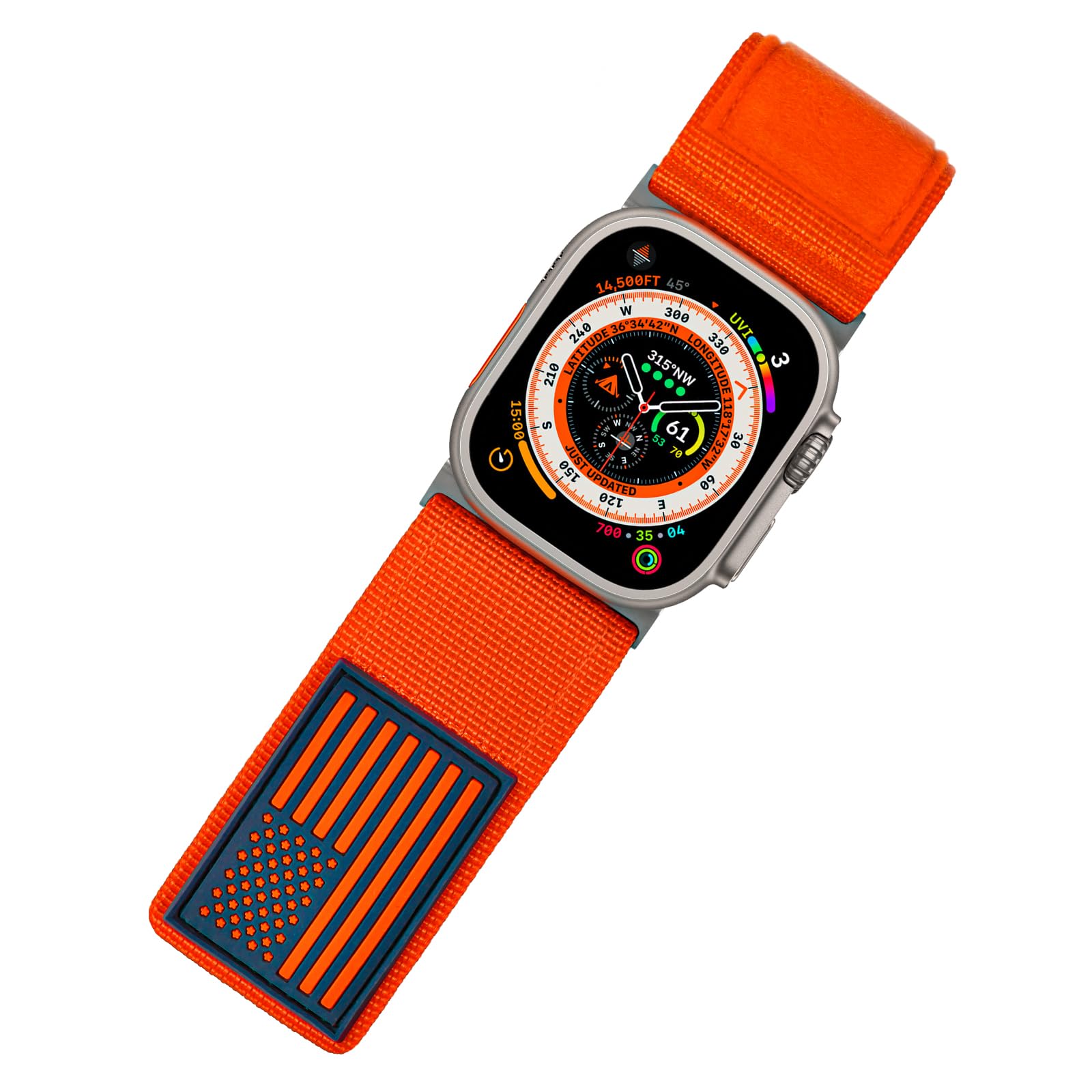 Foto 2 pulgar | Correa de Reloj Tefeca Fortitude Series con Bandera de Ee. Uu. para Apple Watch  - Venta Internacional