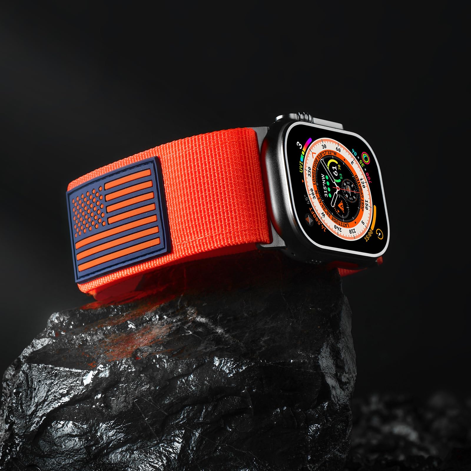 Foto 4 pulgar | Correa de Reloj Tefeca Fortitude Series con Bandera de Ee. Uu. para Apple Watch  - Venta Internacional