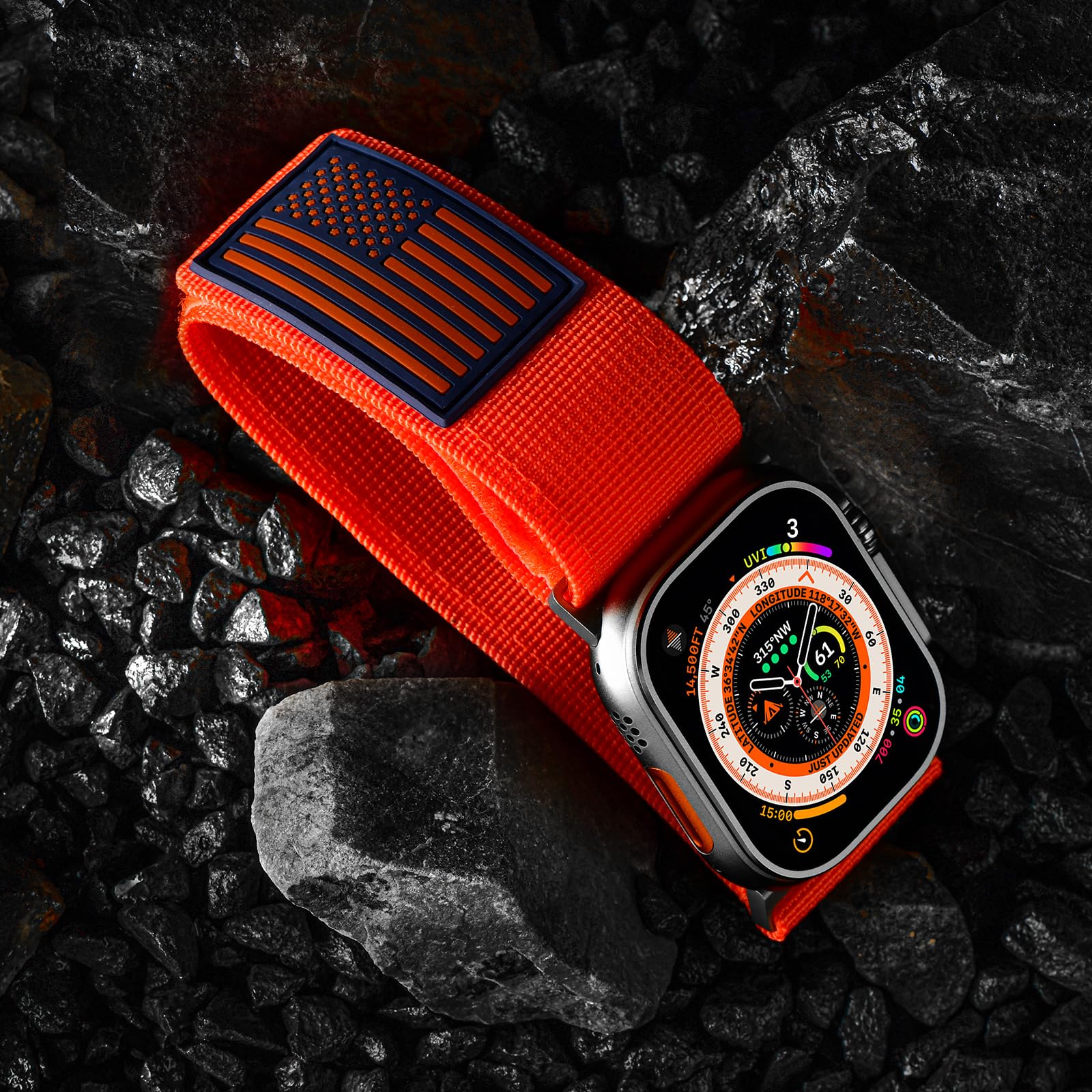 Foto 6 pulgar | Correa de Reloj Tefeca Fortitude Series con Bandera de Ee. Uu. para Apple Watch  - Venta Internacional